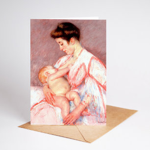 Carte Baby John allaité   Mary Cassatt