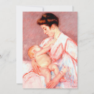 Carte Baby John Être nourri   Mary Cassatt