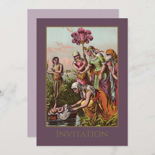 Carte Baby Moses (Devant / Derrière)