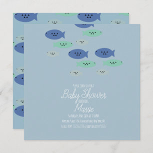 Carte Baby shower Aquarium