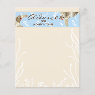 Carte baby shower "Blue Turtle"