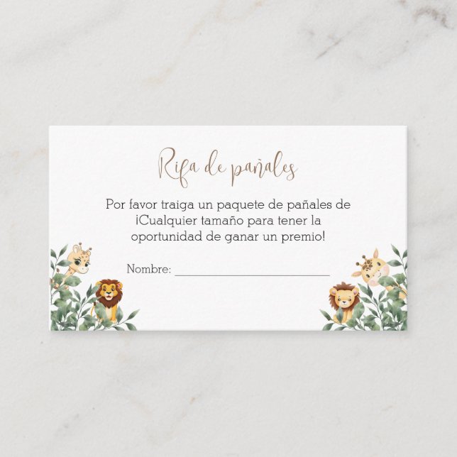 Carte baby shower Boîtier Avec Brochure Bébé (Devant)