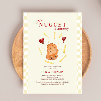 Carte Baby Shower Bouchée sur le Chemin