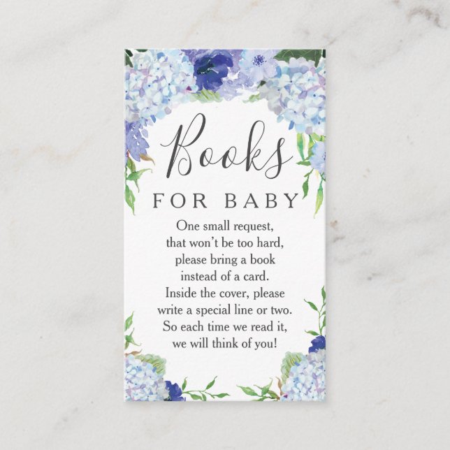 Carte Baby shower de demande de réservation Blue H (Devant)