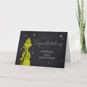 Carte Baby shower de tableau noir Grinch