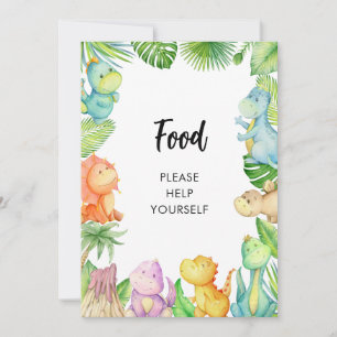 Carte Baby shower Dinosaur