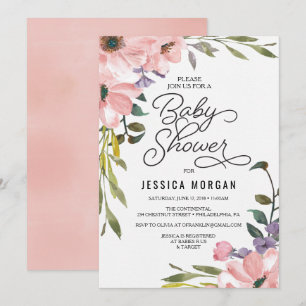 Carte Baby shower d'invitation au Baby shower de t