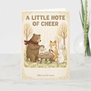Carte Baby-Shower en Forêt, Nos Cœurs Sont Pleins Forêt