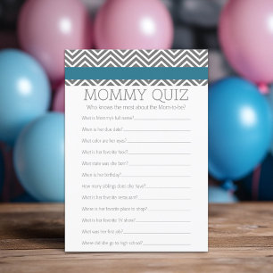 Carte Baby shower Game - Qui connaît maman mieux