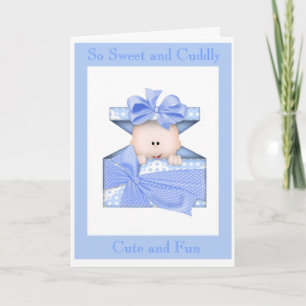 Carte baby shower (Garçon)