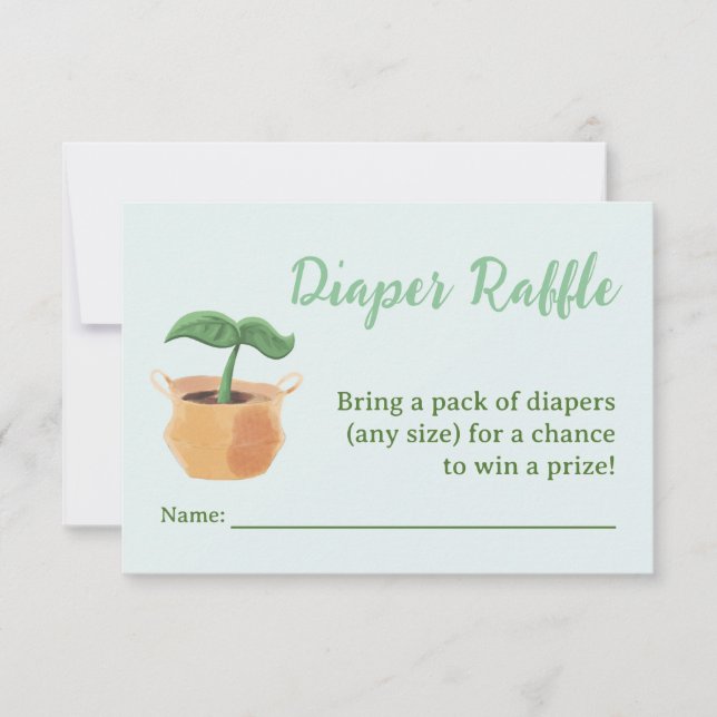 Carte Baby shower Little Sprout Diaper (Devant)
