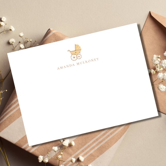 Carte baby shower Merci plat (Créateur téléchargé)