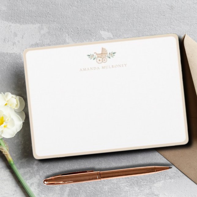 Carte baby shower Merci plat (Créateur téléchargé)