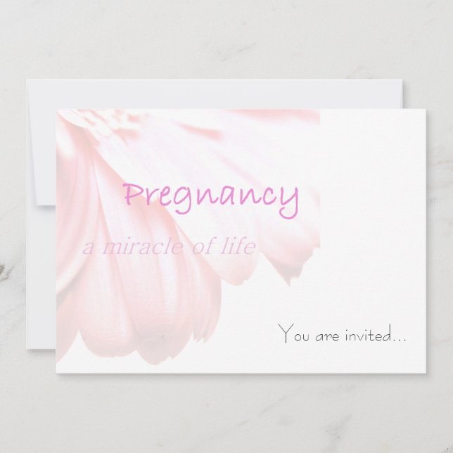 Carte Baby shower Miracle Invitation (Devant)