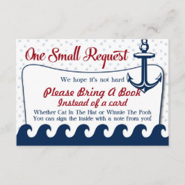Carte Baby shower Nautique S'Il Vous Plaît Apporte