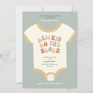 Carte Baby Shower Nouveau Gamin du Bloc