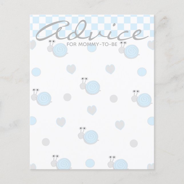 Carte baby shower "Snips and Snails" (Devant)