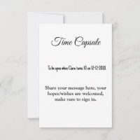 baby shower temps capsule ajouter nom détails text
