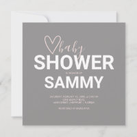Baby shower Valentine aquarelle
