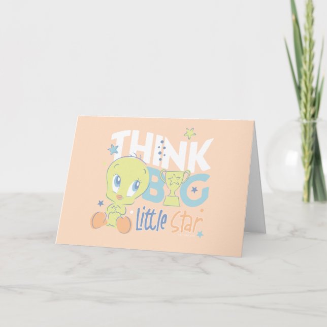 Carte Baby TWEETY™ - Pensez à Big Little Star (Devant)