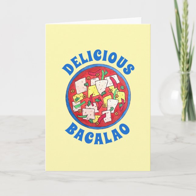 Carte Bacalao Cuisine portoricaine Morue Salée Poisson S (Devant)