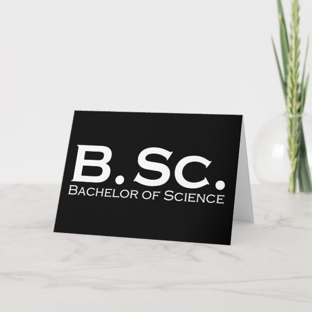 Carte Bachelor of Science (Devant)