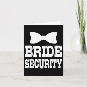 Carte Bachelorette Bride Sécurité Funny Enfants Mariage