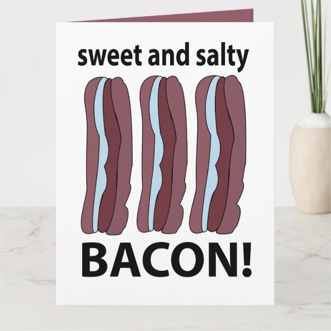 Carte Bacon sucré et salé (Devant)