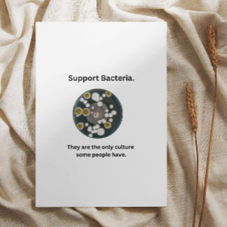 Carte Bactérie de support