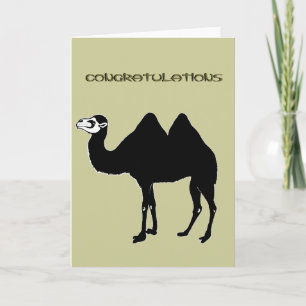 Carte Bactrian Camel Congratulations Card