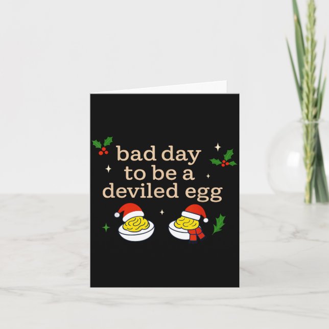 Carte Bad Day To Be A Deviled Egg Thanksgiving Dinner Ch (Devant)