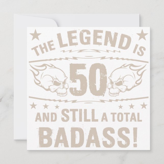 Carte Badass 50e anniversaire (Devant)