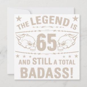 Carte Badass 65e anniversaire