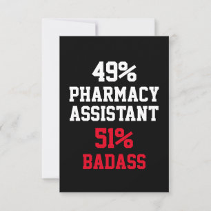 Carte Badass Assistant en pharmacie