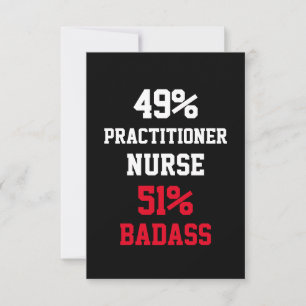 Carte Badass d'infirmière praticienne