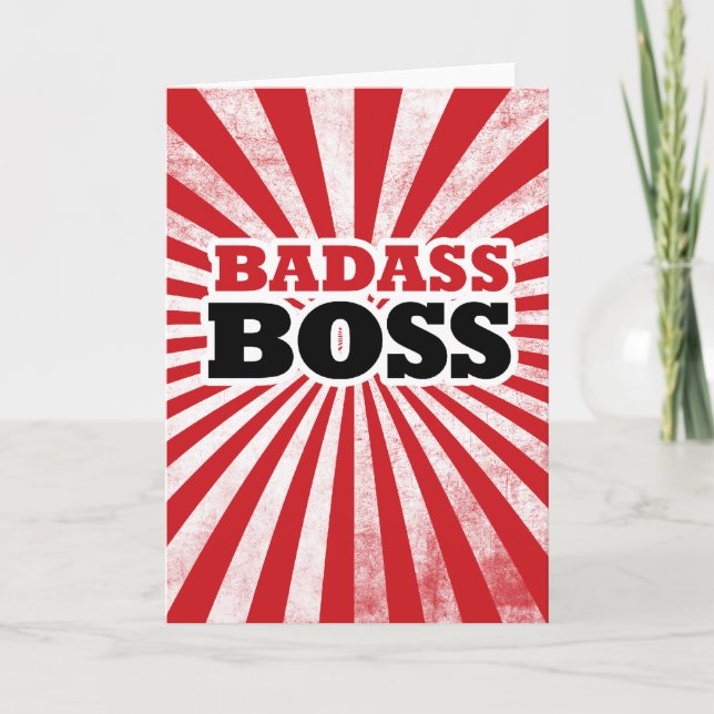 Carte Badass Funny Boss (Devant)
