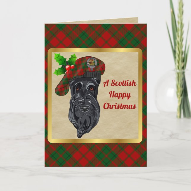 Carte Badge Drummond et tatan Noël personnalisé (Devant)