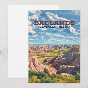 Carte Badlands National Park South Dakota Landcape