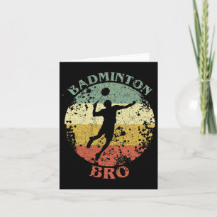 Carte Badminton Bro Vintage Badminton Brother