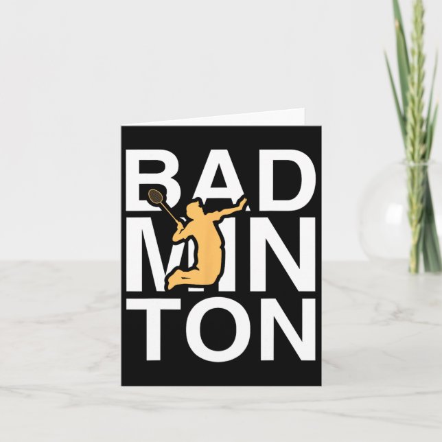 Carte Badminton Joueur de Badminton (Devant)