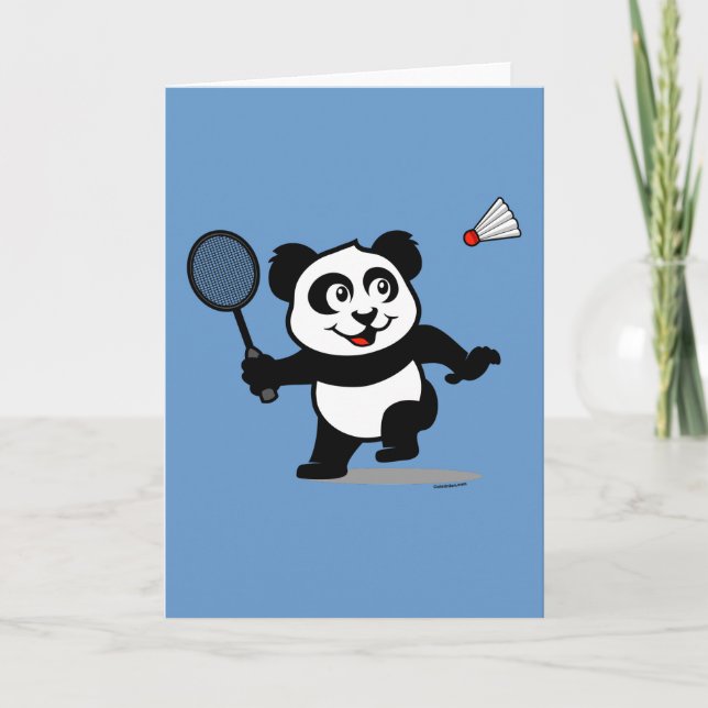 Carte Badminton Panda (Devant)