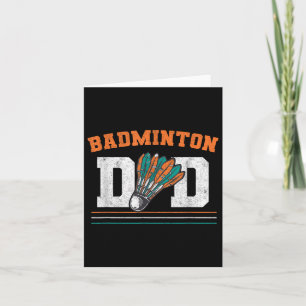 Carte Badminton Papa Navette Père Hommes Badminton