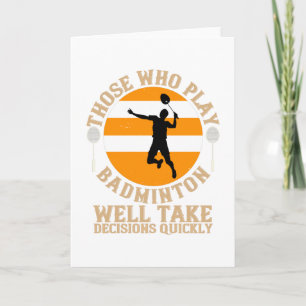 Carte Badminton - Prendre des décisions rapidement