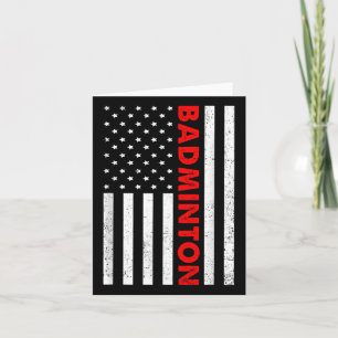 Carte Badminton Usa Drapeau Graphique Badminton Player S