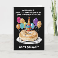 Bagel arcastique Anniversaire avec Ballons