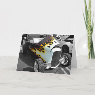 Carte Baguette chaude de flamme