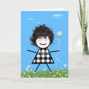 Carte Baguette de la Fête des Mères avec Bouquet ami de 