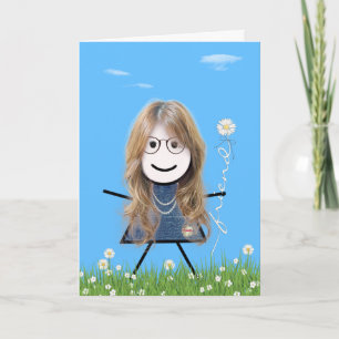 Carte Baguette de la Fête des Mères avec Bouquet ami de 