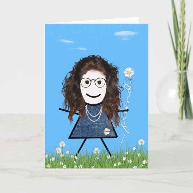 Carte Baguette de la Fête des Mères avec Bouquet ami de  (Devant)