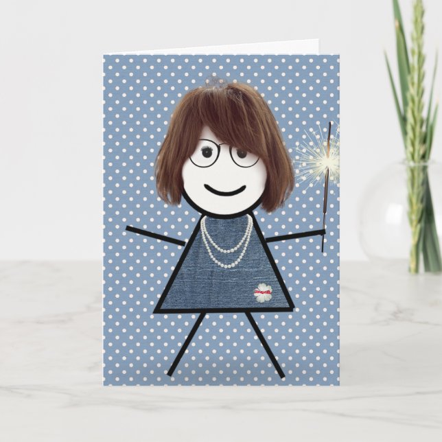 Carte Baguette de la Fête des Mères avec Sparkler (Devant)